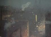 julian alden weir The Bridge:Nocturn (mk43) oil painting reproduction